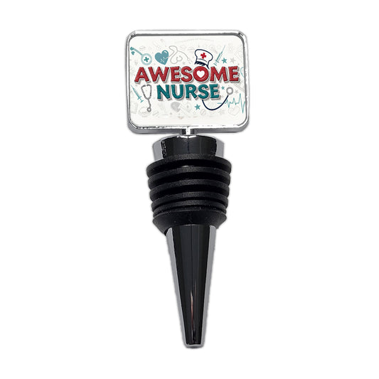Awesome Nurse Inspirational Wine Bottle Stopper