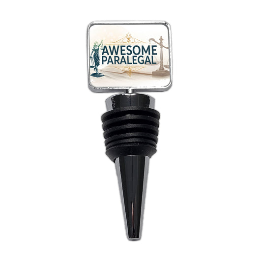 Awesome Paralegal Scales of Justice Inspirational Wine Bottle Stopper