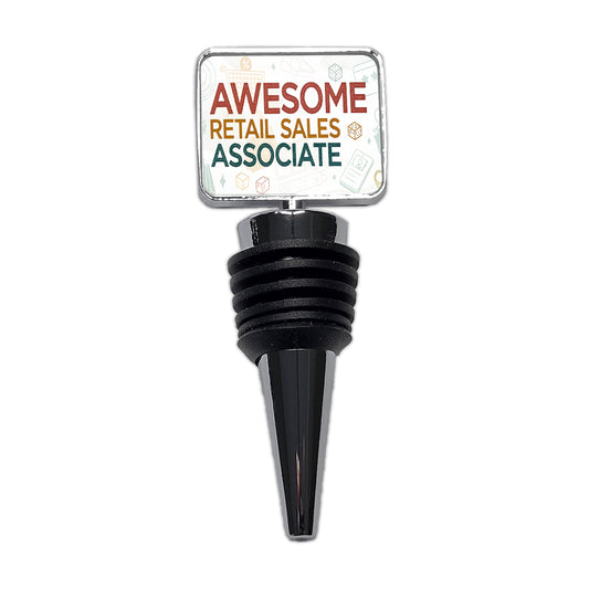 Awesome Retail Sales Associate Inspirational Wine Bottle Stopper