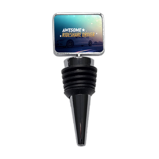 Awesome Rideshare Driver Inspirational Wine Bottle Stopper