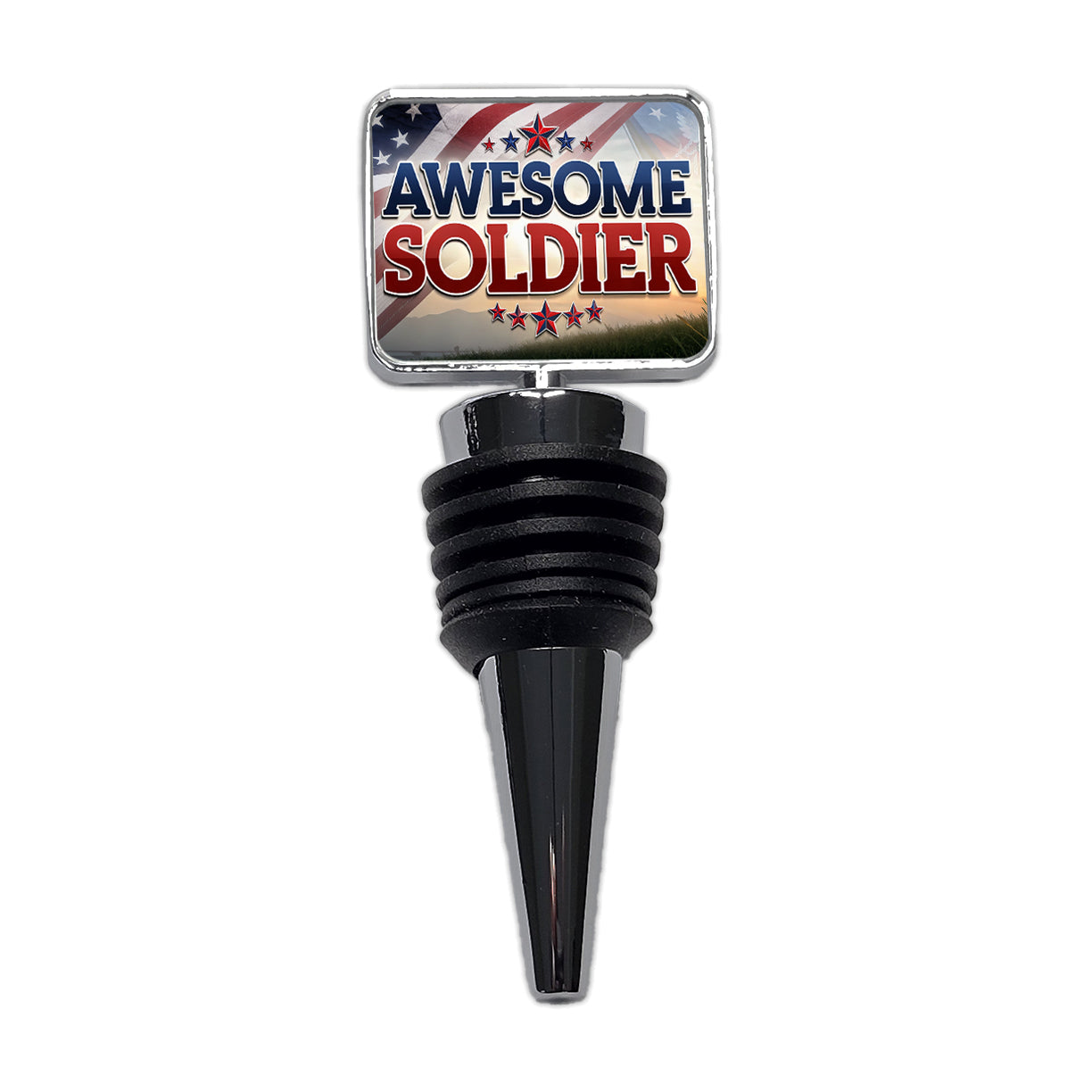 Awesome Soldier Patriotic Military Inspirational Wine Bottle Stopper