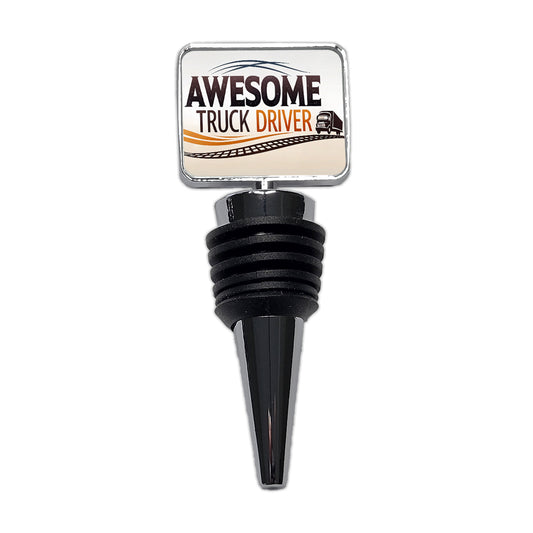 Awesome Truck Driver Inspirational Wine Bottle Stopper