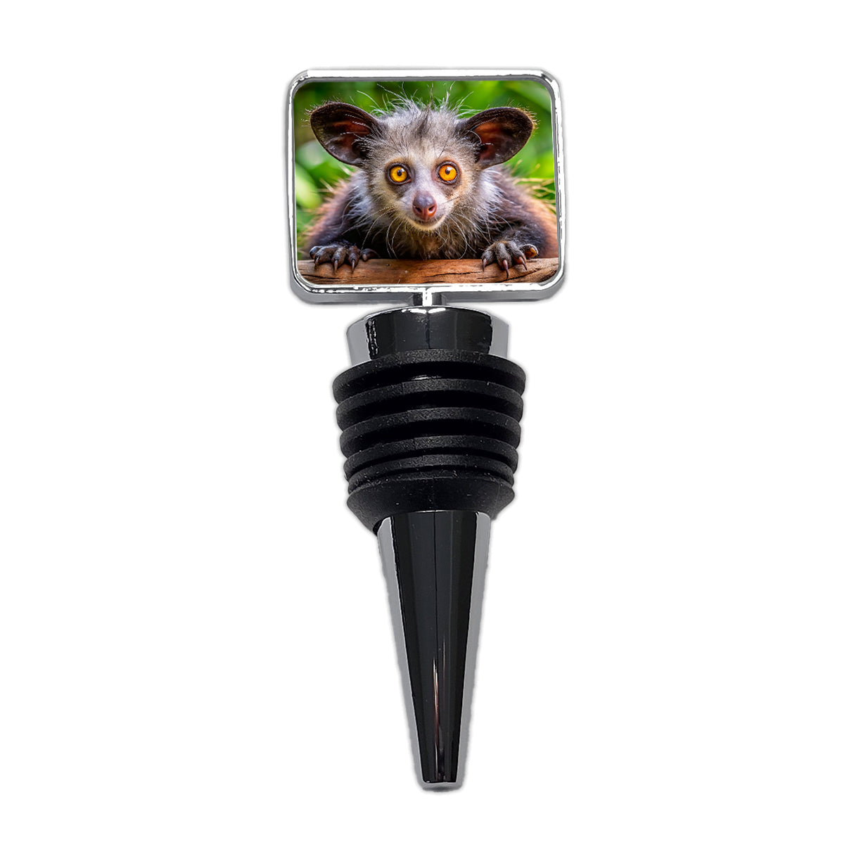 Aye Aye Long Fingered Lemur Wine Bottle Stopper