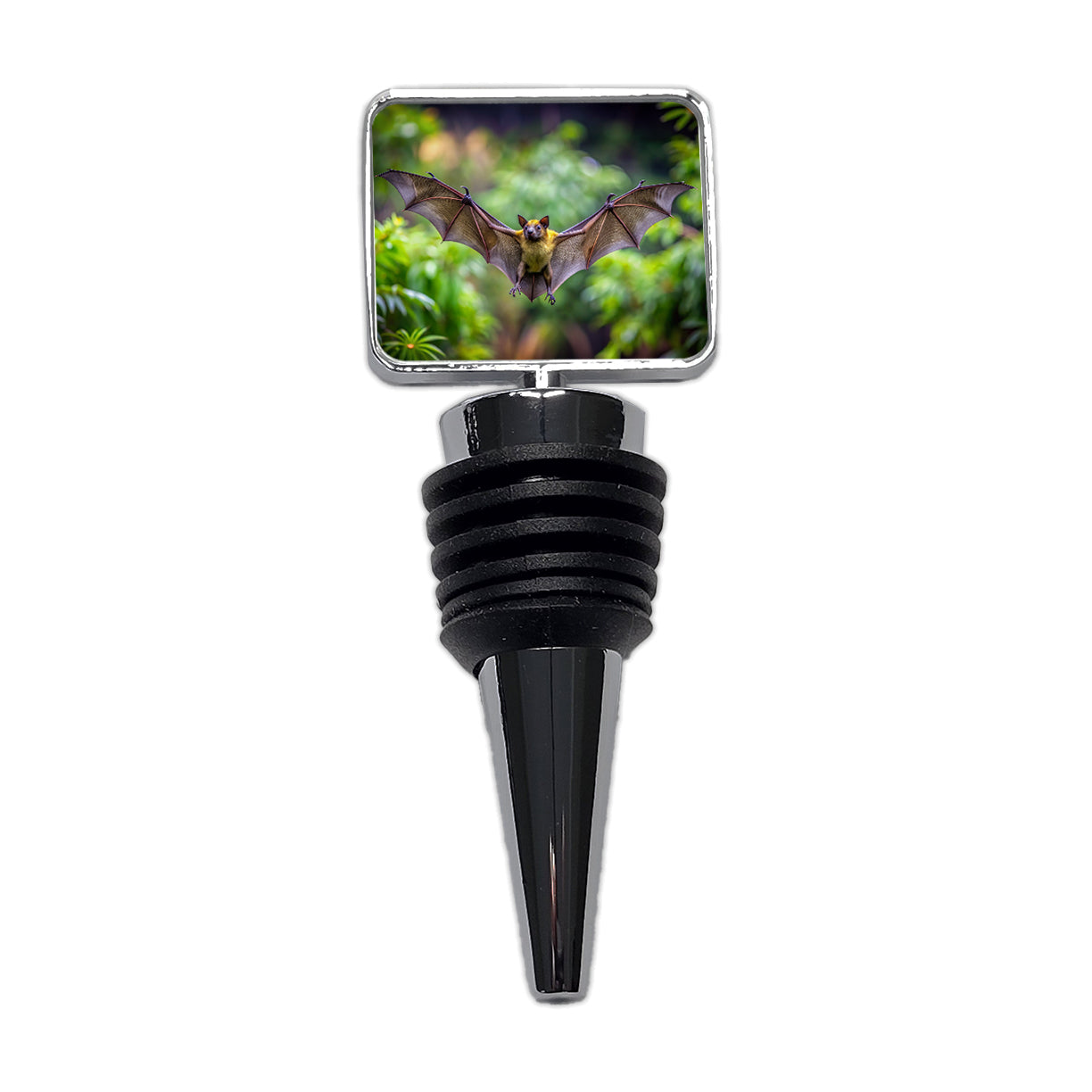 Bat Flying Photo Wine Bottle Stopper