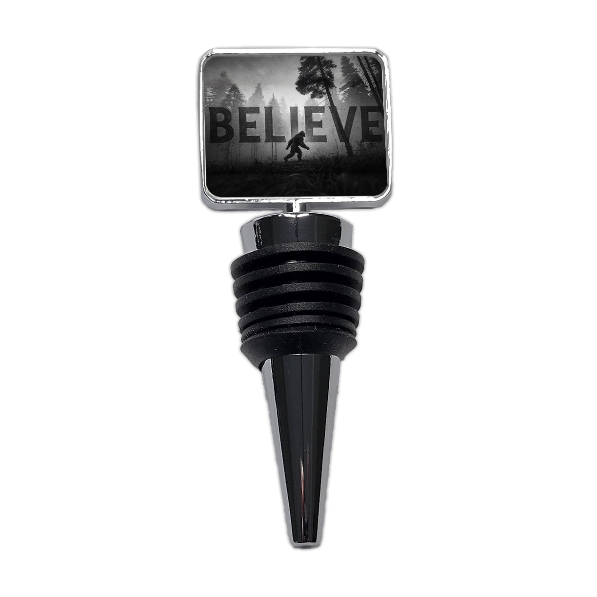Believe Bigfoot Fantasy Creatures Wine Bottle Stopper