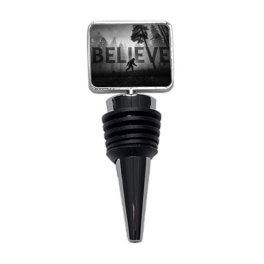 Believe Bigfoot Fantasy Creatures Wine Bottle Stopper