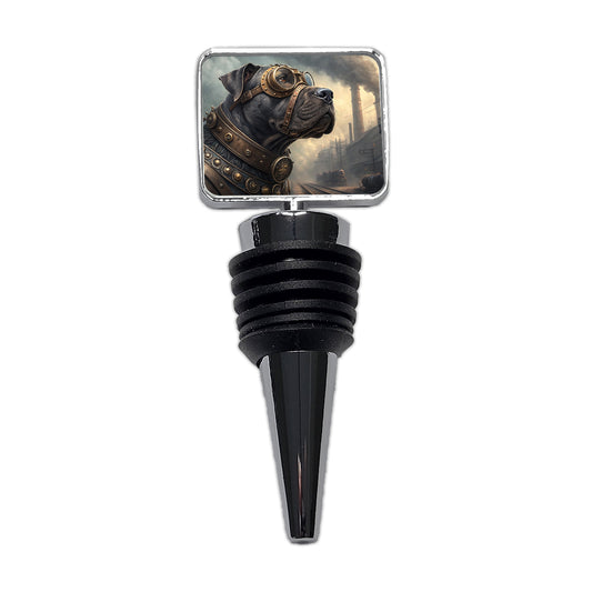 Cane Corso Dog Steampunk Wine Bottle Stopper