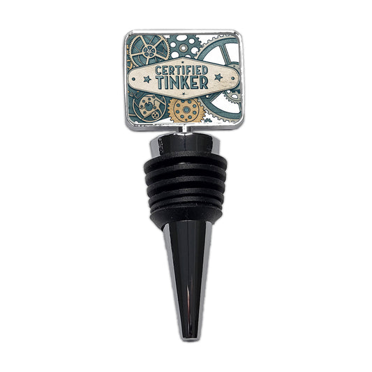 Certified Tinker Gears Wine Bottle Stopper