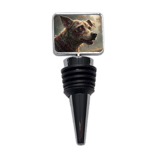 Dog Zombie Creepy Scary Halloween Wine Bottle Stopper