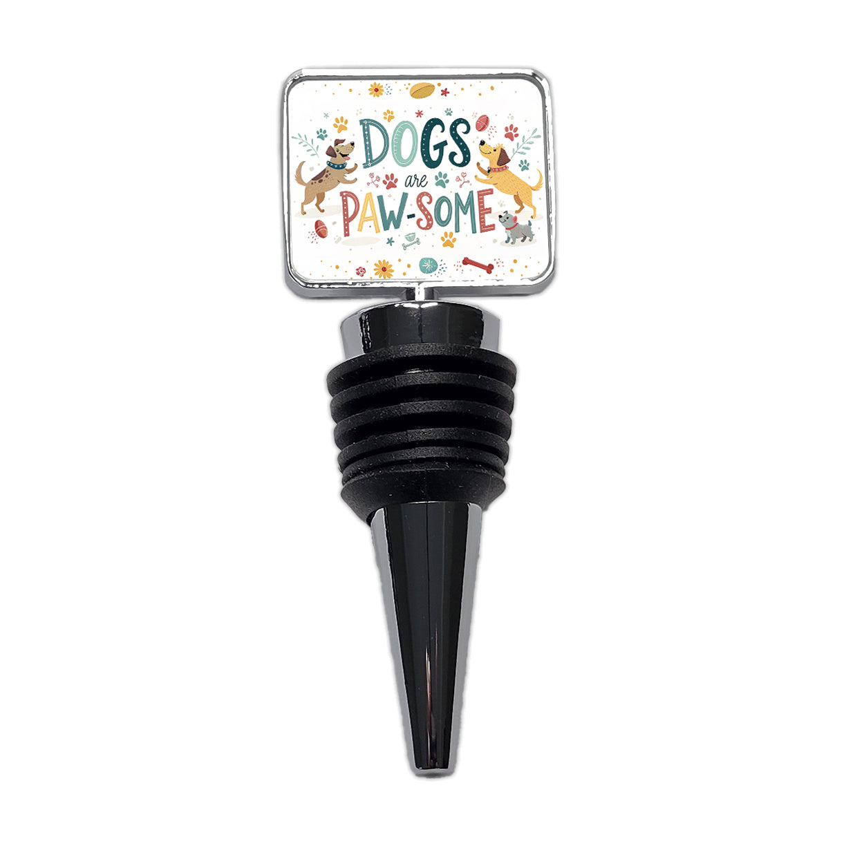 Dogs Are Paw-Some Awesome Funny Wine Bottle Stopper
