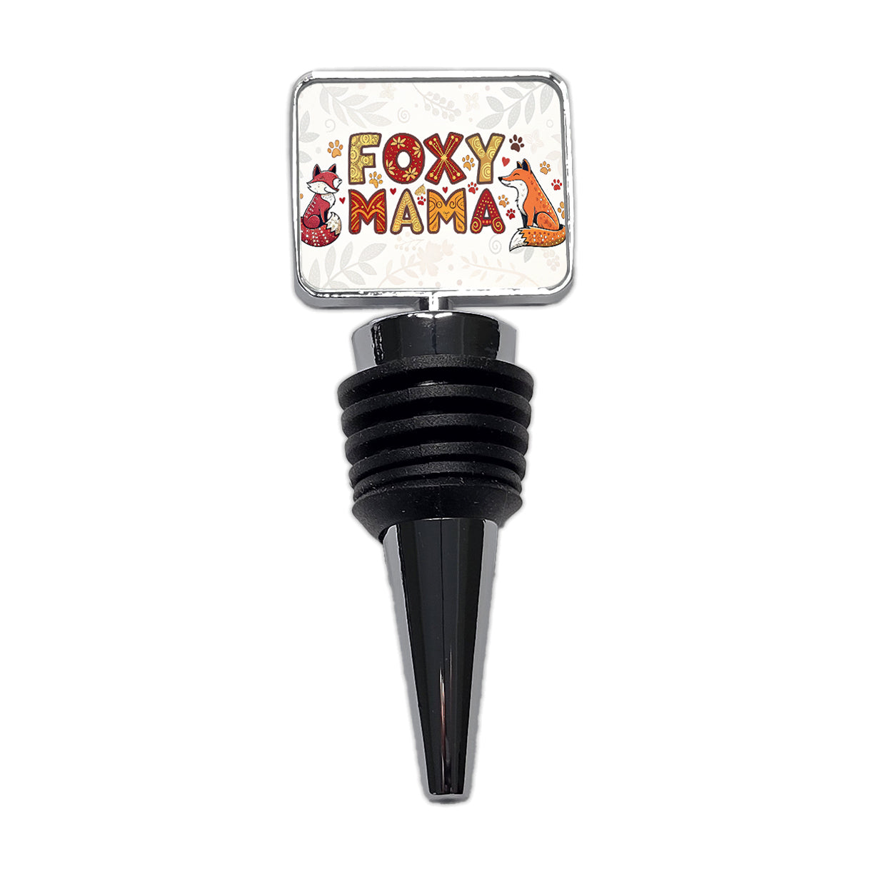 Foxy Mama Cute Fox Foxes Theme Wine Bottle Stopper