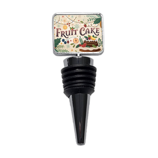 Fruitcake Holiday Fruit Cake Wine Bottle Stopper