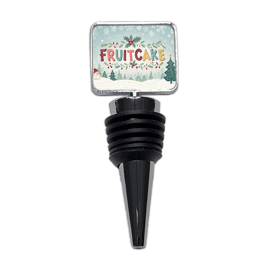 Fruitcake Holiday Fruitcake Crazy Funny Wine Bottle Stopper