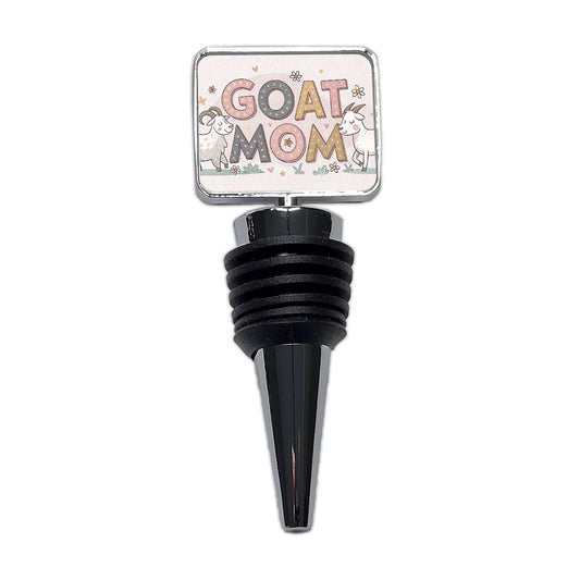 Goat Mom Cute Funny Wine Bottle Stopper