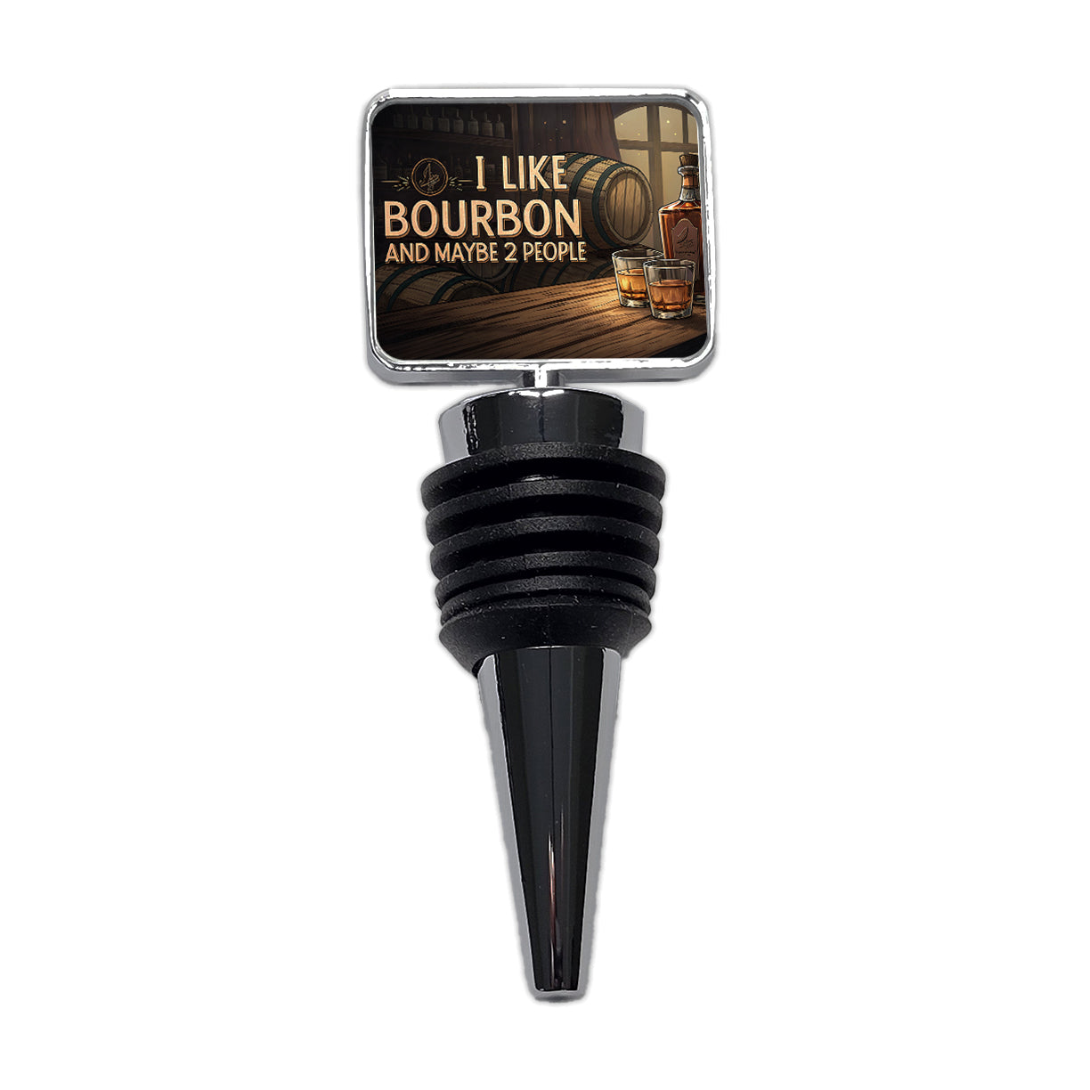 I Like Bourbon And Maybe 2 People Funny Wine Bottle Stopper