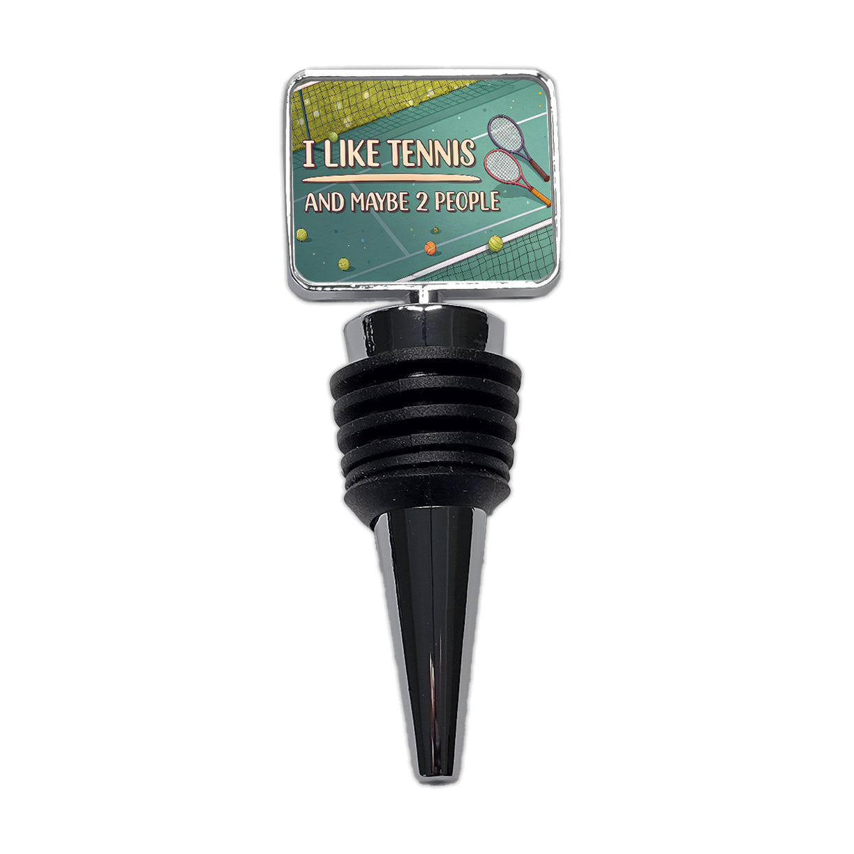 I Like Tennis And Maybe 2 People Funny Wine Bottle Stopper