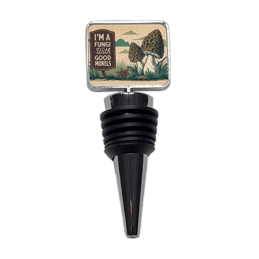 I'm a Fungi Fun Guy with Good Morels Morals Funny Wine Bottle Stopper