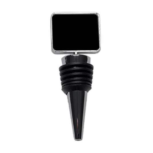 It's Just a Solid Black Color Wine Bottle Stopper