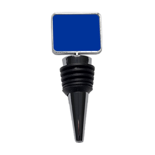 It's Just a Solid Blue Color Wine Bottle Stopper