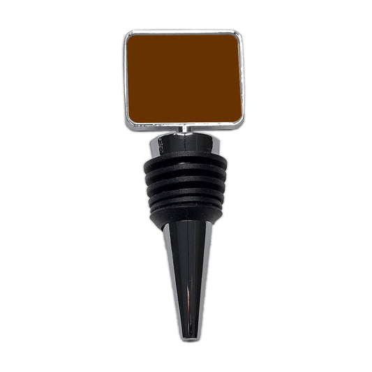 It's Just a Solid Dark Brown Color Wine Bottle Stopper