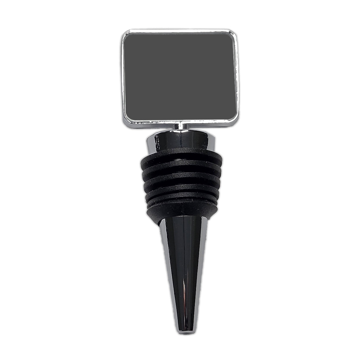 It's Just a Solid Gray Color Wine Bottle Stopper