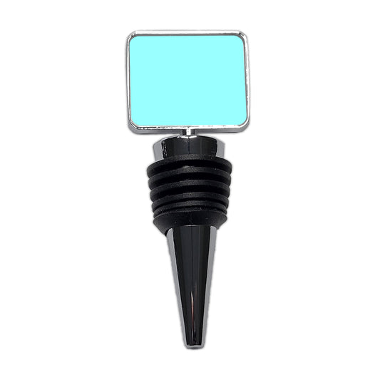 It's Just a Solid Light Blue Color Wine Bottle Stopper
