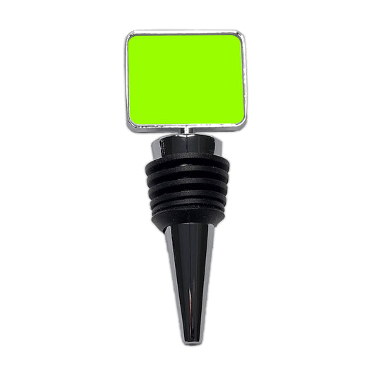 It's Just a Solid Lime Green Color Wine Bottle Stopper