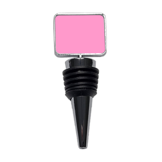 It's Just a Solid Pink Color Wine Bottle Stopper