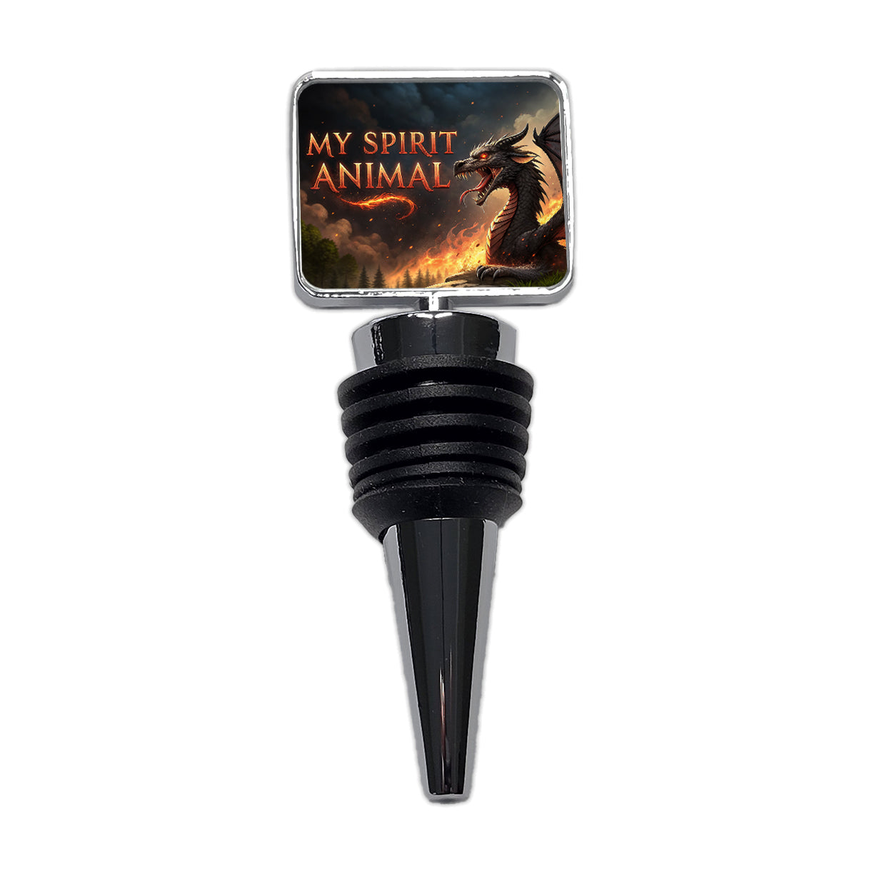My Spirit Animal Fierce Dragon Funny Wine Bottle Stopper
