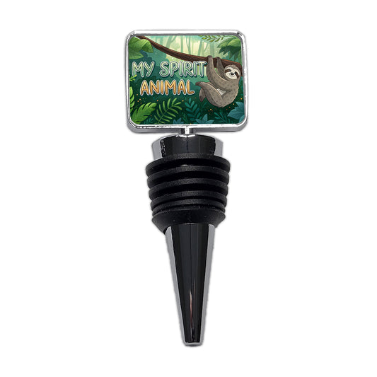 My Spirit Animal Sloth Funny Wine Bottle Stopper