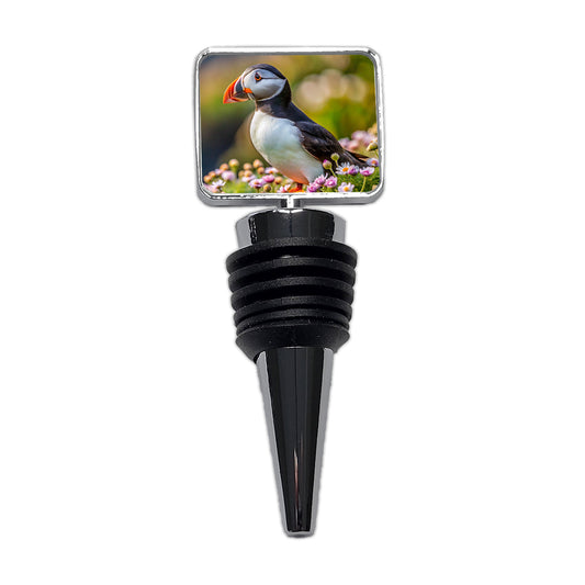 Puffin Bird Photograph Wine Bottle Stopper