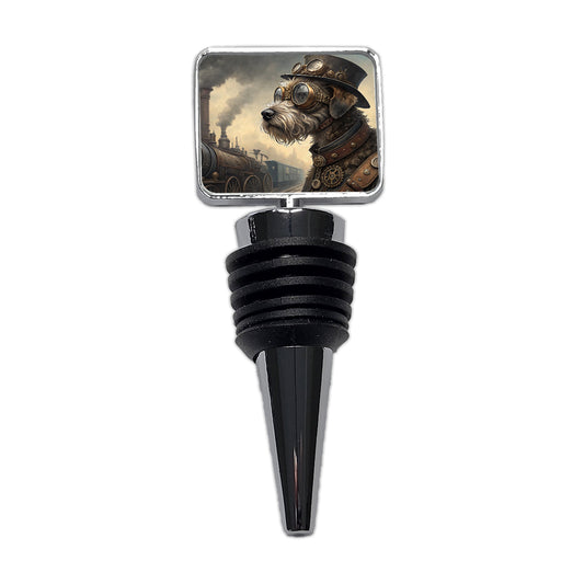 Schnoodle Dog Steampunk Wine Bottle Stopper