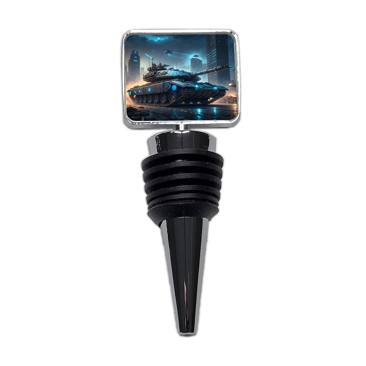 Sci-Fi Tank Urban Warfare Wine Bottle Stopper