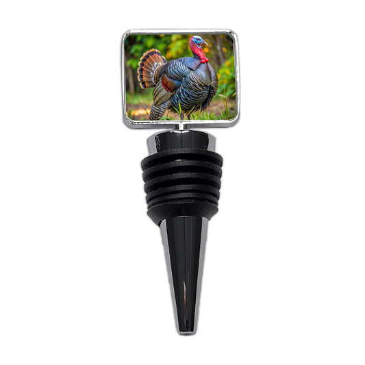 Tom Gobbler Male Turkey Photograph Wine Bottle Stopper