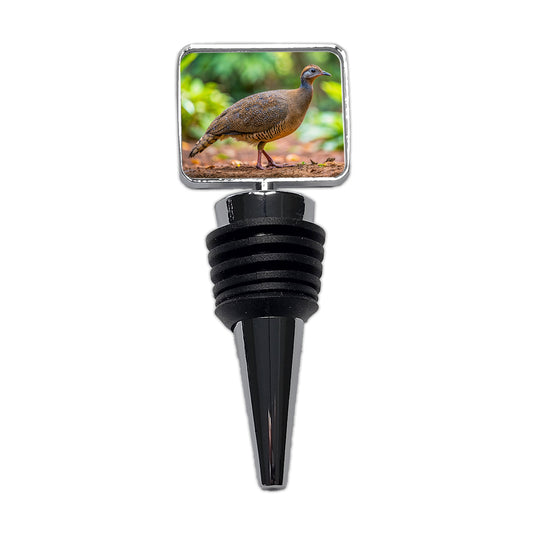 Tinamou Bird Photo Wine Bottle Stopper