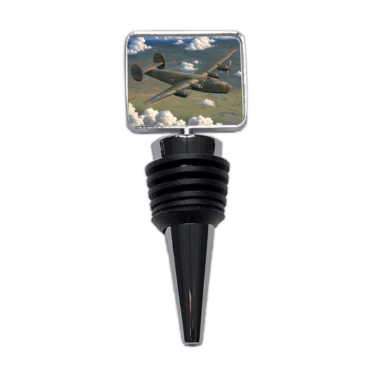 B-24 Liberator Bomber WWII United States Air Force Heavy Bomber Wine Bottle Stopper