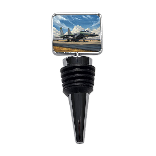 F-15e Strike Eagle United States Air Force Multirole Fighter Plane Wine Bottle Stopper