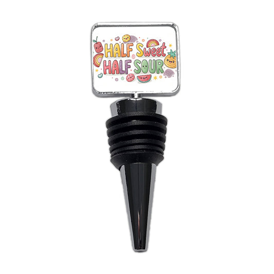 Half Sweet Half Sour Funny Candy Wine Bottle Stopper