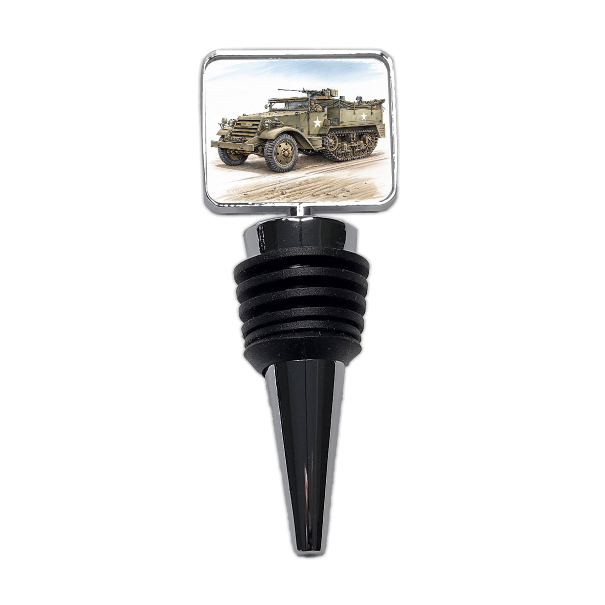 M3 Half-Track WWII Armored Personnel Carrier Wine Bottle Stopper