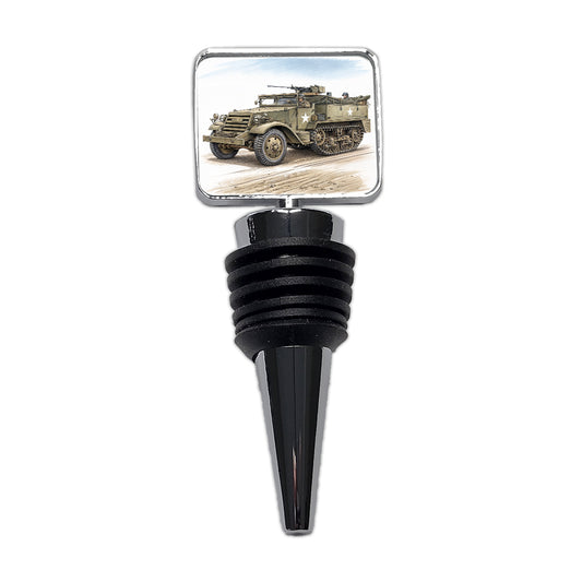 M3 Half-Track WWII Armored Personnel Carrier Wine Bottle Stopper