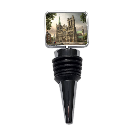Nidaros Cathedral Church Trondheim Norway Wine Bottle Stopper