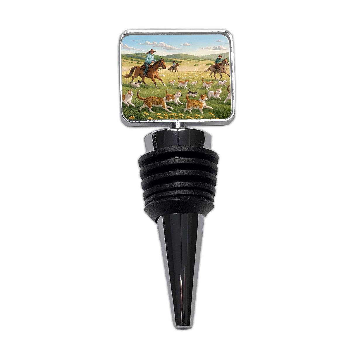 People Herding Cats Wine Bottle Stopper