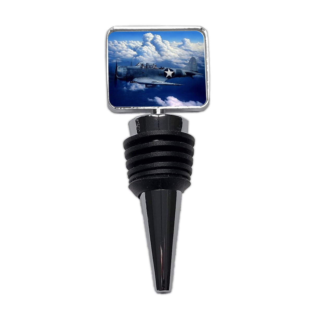 SBD Dauntless WWII United States Navy Dive Bomber Carrier Plane Wine Bottle Stopper