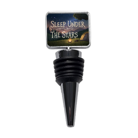 Sleep Under The Stars Camping Camper Wine Bottle Stopper
