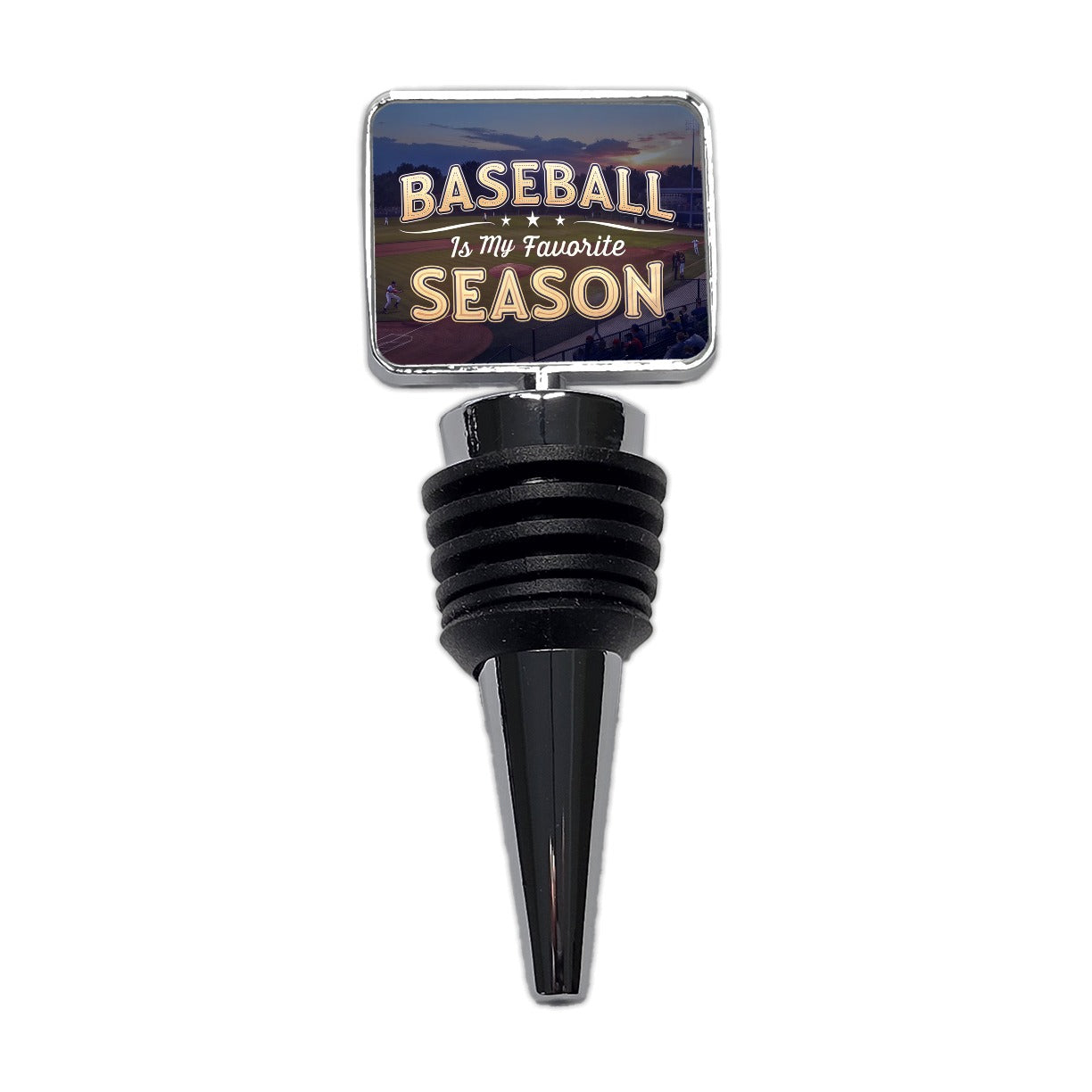 Baseball Is My Favorite Season Funny Wine Bottle Stopper