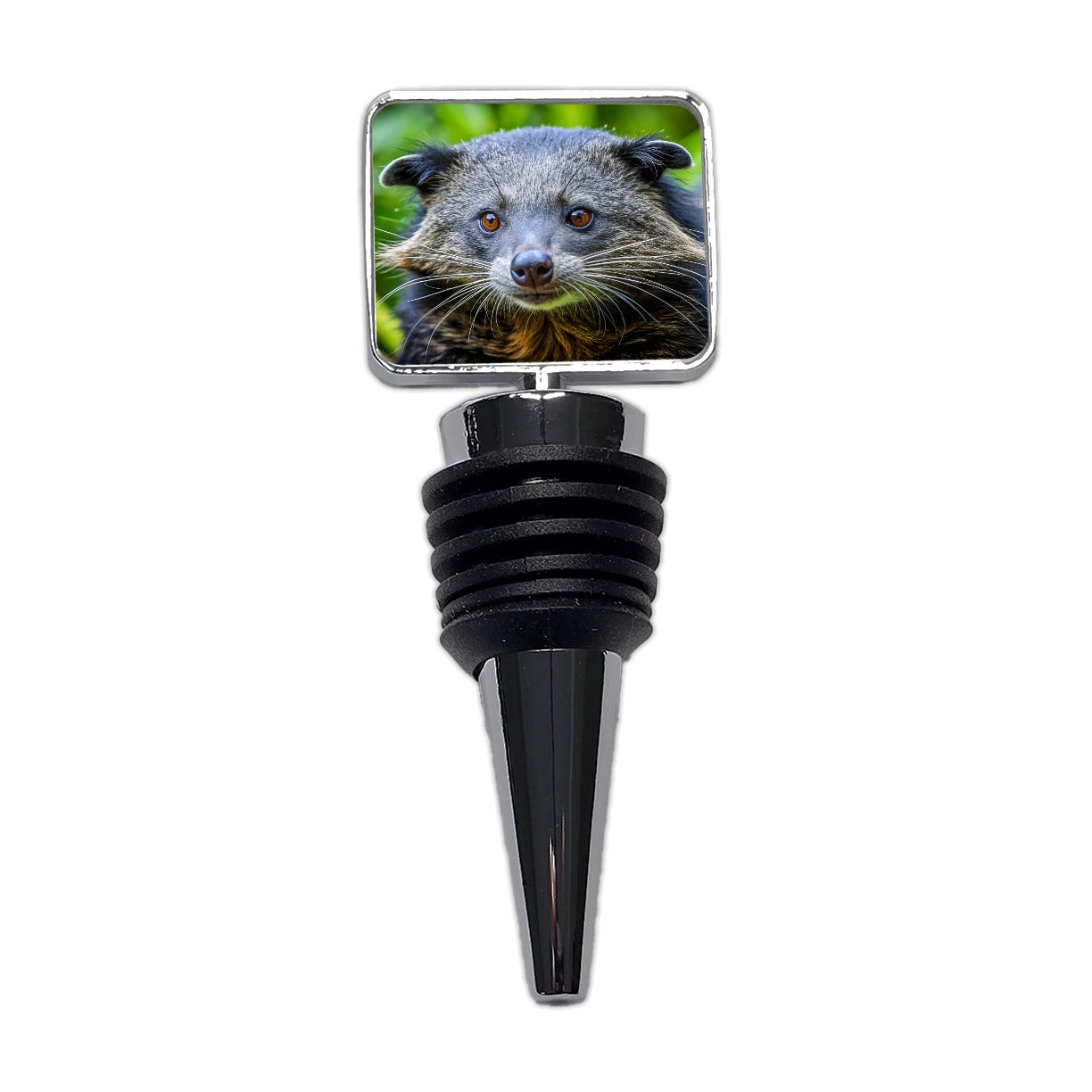 Binturong Bearcat Face Wine Bottle Stopper