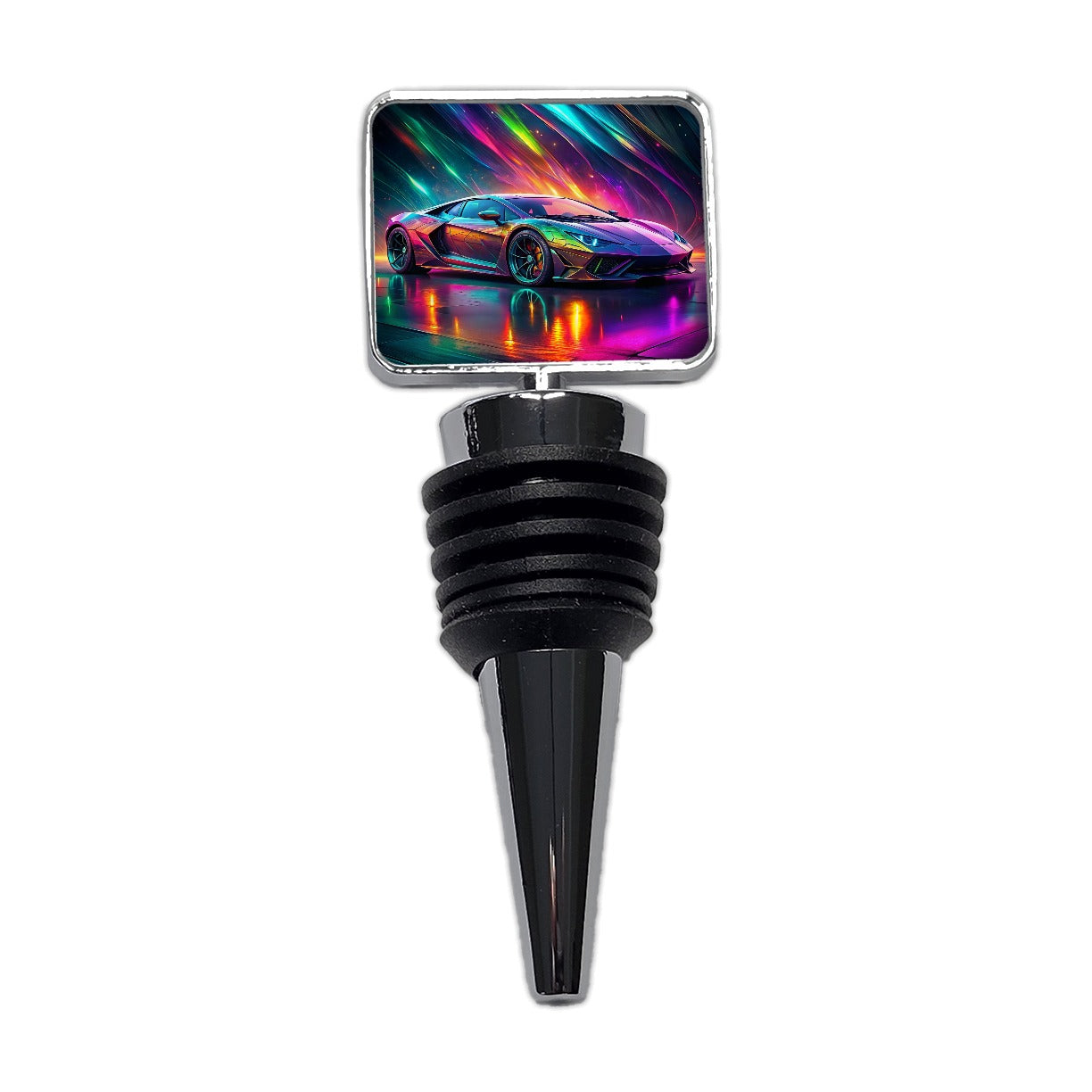 Exotic Super Car Graffiti Style Wine Bottle Stopper