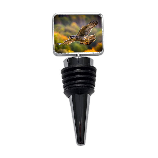 Falcon Raptor in Flight Wine Bottle Stopper