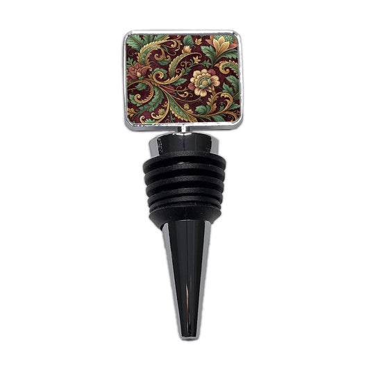 Floral Victorian Decorative Pattern Wine Bottle Stopper