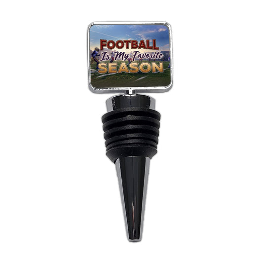 Football Is My Favorite Season Funny Wine Bottle Stopper